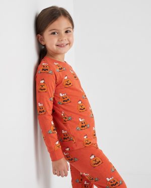 Children Halloween Bamboo Pajamas Pumpkin
